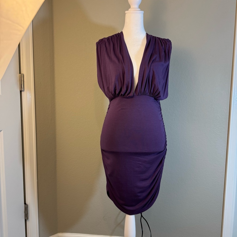 Elegant stretch Purple Women's Dress